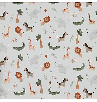 Jersey Safari | digitalni tisak | bijela | 95%CO/ 5%EL