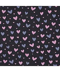 Verhees Jersey Glitter srca | plava melanž | 60%CO / 35%PL / 5%EL 02112.005