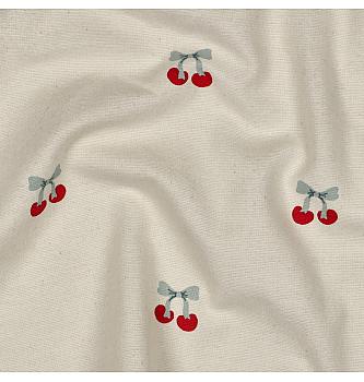 Flanel Trešnjice | natur | 100%CO
