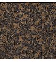Pliš Jacquard Lišće | smeđa | 50%CO / 50%PL