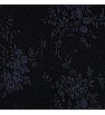 Pliš Jacquard Buket | crna | 50%CO / 50%PL