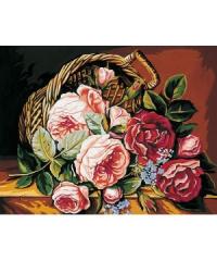 ROYAL PARIS Goblen Košara s ružama | 37x47,5cm 9880142-00148