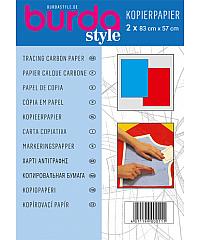 BURDA Kopirni papir BURDA | crvene i plave boje | 83x57cm | 2 kom 501040