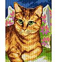 Goblen Narančasta mačka | 18x24 cm