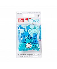 PRYM Plastični drukeri | 12,4mm | 30kom | sortirani plavi 393000