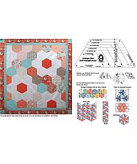 IDEAS Patchwork šablona | Half hexagon C9740