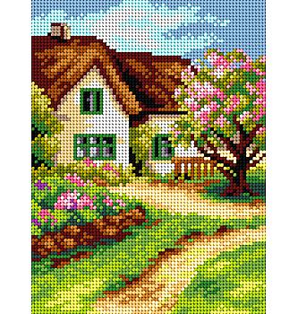 Goblen Kuća u cvijeću | 24x30 cm