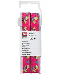 PRYM Ukrasna traka Dvije zaljubljene ptice roza boje | 15mm x 2m 920503