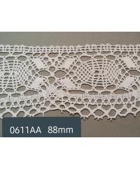 ČIP BOHINJ Heklana čipka | pamuk | bijela | 88mm 0611AA