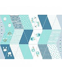 Verhees Popelin Zastave  | plava | ploča | 100%CO 08159.002