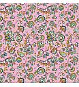 Popelin Paisley cvijeće | svijetlo roza | 100%CO