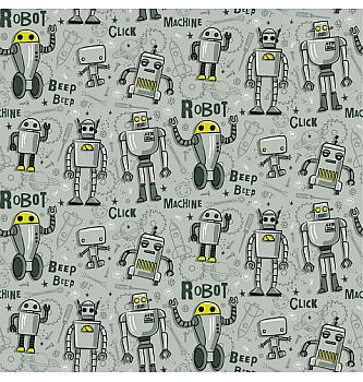 Felpa Robot | zelena | 95%CO / 5%EL