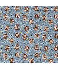 Nooteboom Jersey Majmuni s bananama | svijetlo plava | 95%CO / 5%EL 14483.003