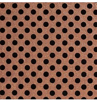 Šifon Točke svjetlucavo | cigla | 100%PL