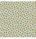 Popelin Leopard | menta | 100%CO
