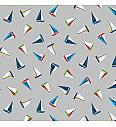 Patchwork tkanina mini boats grey | 110cm