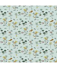 Verhees GOTS Popelin Mali safari | menta | 100%CO 08656.005