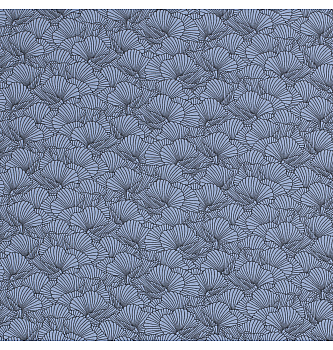 Jersey Neobično cvijeće | indigo | 95%CO / 5%EL