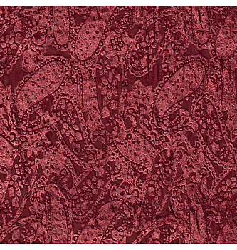 Baršun Devore Paisley | bordo | 63%PL / 27%PA / 10%EL