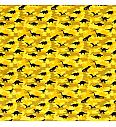 Popelin kamuflaža s dinosaurima oker | 100% CO