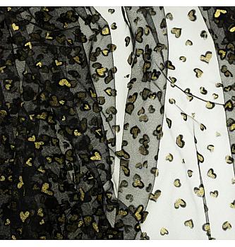 Til Glitter srca | crna | 100%PL