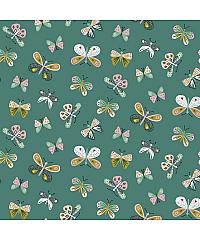 Verhees Popelin leptiri | zelena | 100%CO 09520.002