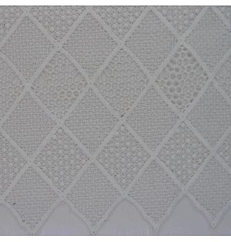 Čipka mrežasti karo | krem | 100%PL