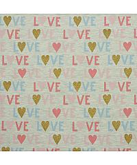 Verhees Jersey Love glitter | krem melanž | 60%CO / 35%PL / 5%EL 09920.001