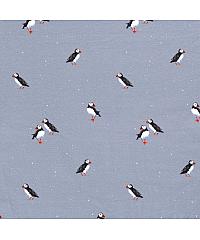 Nooteboom GOTS Jersey Puffins | sivoplava | digitalni tisak | 95%CO / 5%EL 18638.006