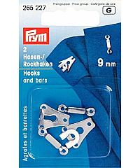 PRYM Kopče za hlače | metalne | srebrne | 9mm 265227