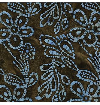 Popelin Batik | smeđezelena | 100%CO