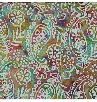Popelin Batik | zelena | 100%CO