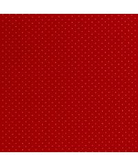 Nooteboom Popelin Božićne točkice | metalik | crvena | 100%CO 20701.015