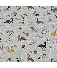 Verhees Jersey Morski dinosauri | siva melanž | 60%CO / 35%PL / 5%EL 04133.002