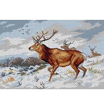 Goblen Jelen u snijegu | Carl Friedrich Deiker | 40x60cm
