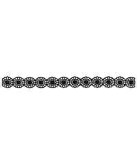 CSE Sintetička čipka Ružice | crna | 13mm 803206.000.0002