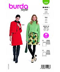 BURDA Kroj Ravna suknja u retro stilu 5868