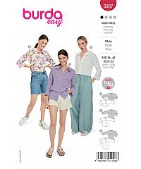 BURDA Kroj Košulja sa skraćenim rukavima 5887