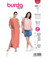 BURDA Kroj Haljina i bluza s prorezom na vratnom izrezu 5894