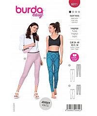 BURDA Kroj Sportske tajice s dekorativnom elastikom 6011