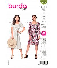 BURDA Kroj Haljina s vertikalnim detaljima 6014