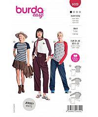 BURDA Kroj Majica s raglan rukavima 6028