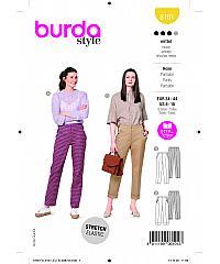 BURDA Kroj Klasične ženske hlače na crtu 6101