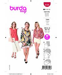 BURDA Kroj Tunika s preklopnim vratnim izrezom 6126