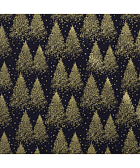 Nooteboom Popelin Božićna šuma | metalik | plava | 100%CO 20705.008