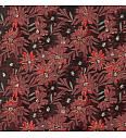 Jacquard Cvjetni glamur | bordo | 90%PL / 10%LU