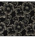 Jacquard Noć u cvijeću | crna | 100%PL