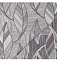 Jacquard Lišće | antracit | 60%PL / 30%CO / 10%LI