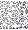 Jacquard Lureks Cvijeće | siva | 60%PL / 38%CO / 2%LRX