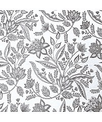CD Jacquard Lureks Cvijeće | siva | 60%PL / 38%CO / 2%LRX 24838